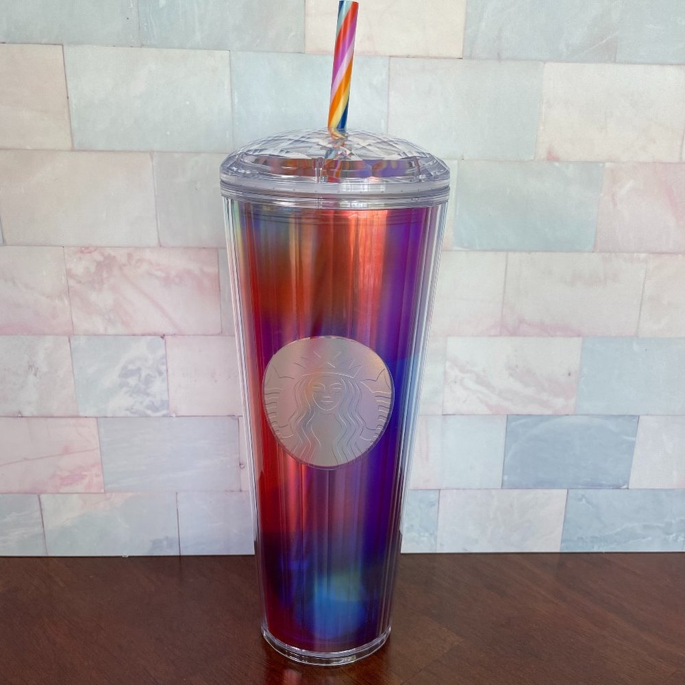 Starbucks NEW 2021 Rainbow Tumbler